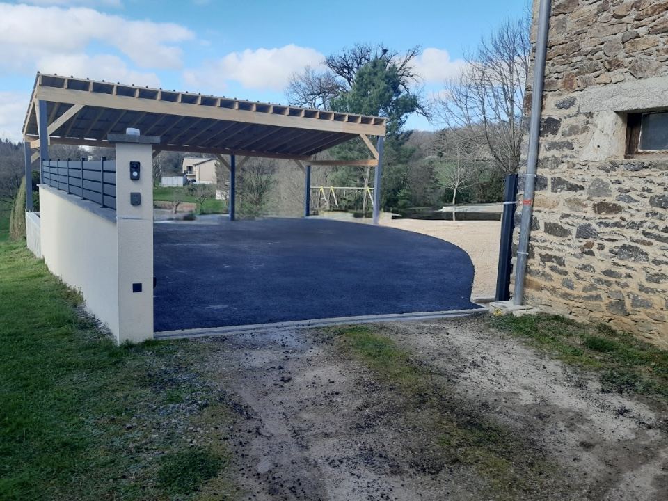 Carport et allée enrobée — BPA TP