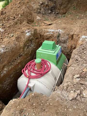 Installation de cuve d'assainissement — BPA TP