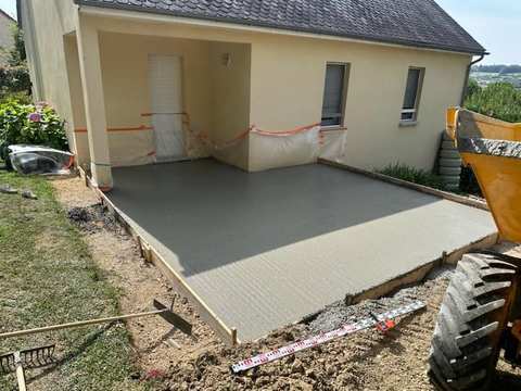 Dalle béton pour terrasse — BPA TP